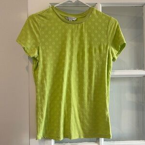 Ladies Dot Top - Green - Size XS